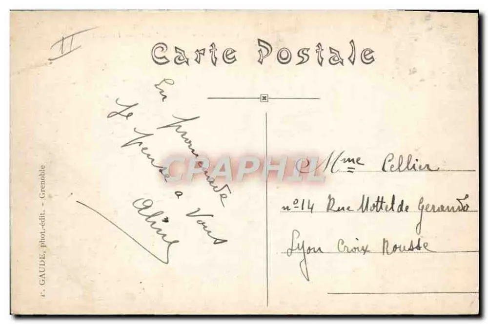 Dauphiné — Umgebung von URIAGE-les-BAINS — Wald und Forsthaus von Prémol - Rückseite