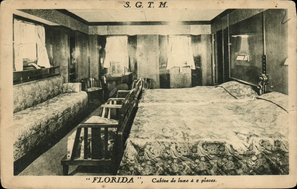 Luxusabteilung für 2 Personen — Auf dem Dampfer "FLORIDA" — S.G.T.M. n°2 - Vorderseite