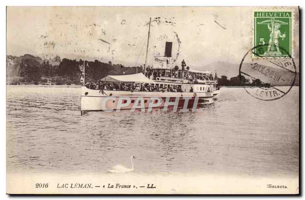LAC LÉMAN — « La France » — SELECTA - Vorderseite