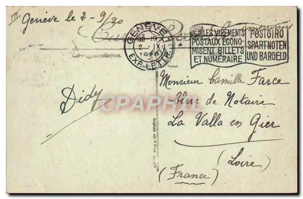 LAC LÉMAN — « La France » — SELECTA - Rückseite