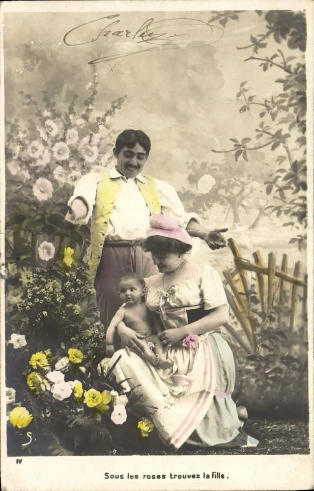 Unter den Rosen findest du das Mädchen — Charles — Nr. IV - Vorderseite