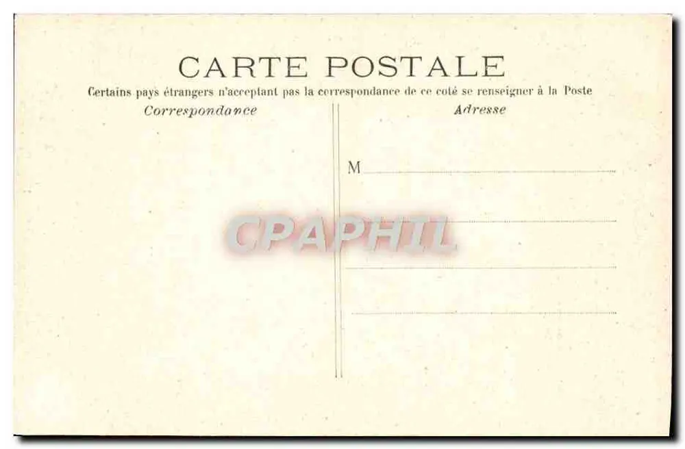 Frau im Bühnenkostüm — gedruckter Text — M.F. Paris, n°2 - Rückseite