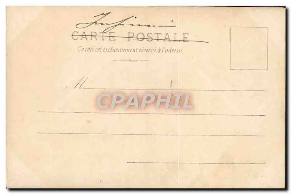 Jungmann und junge Frau in einem Waldambiente — romantische Szene — Kunzli Frères, Paris, n° 335 - Rückseite
