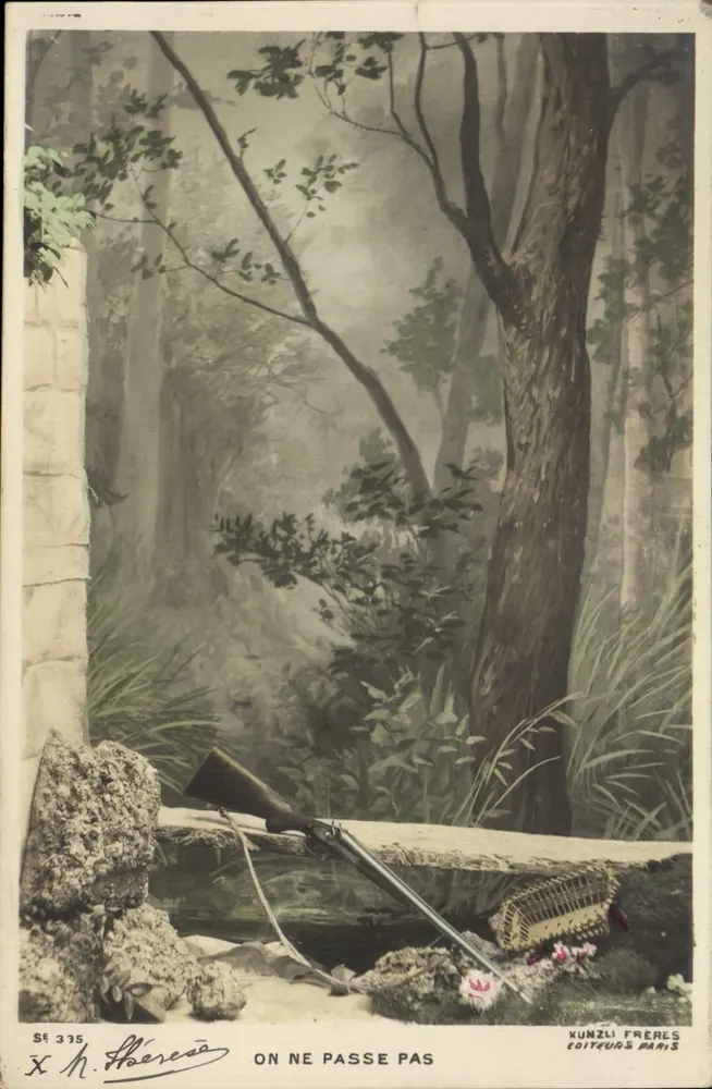 Wald — Verteidigungsszene — Kunzli Frères, Paris, n° 335 - Vorderseite