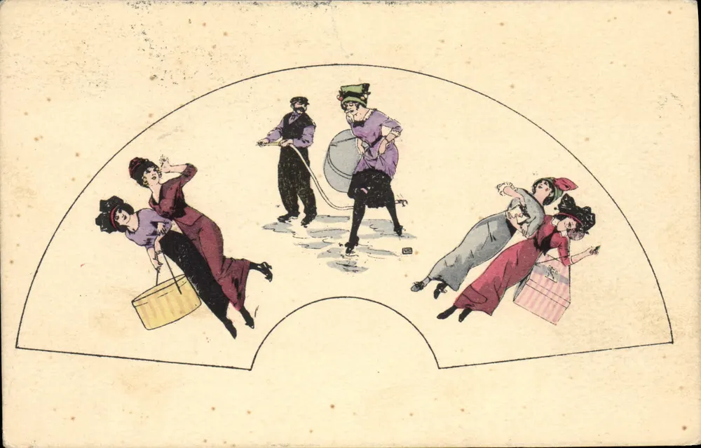Fête de la Sainte-Croix — Szene eines Spiels — C.H. Paris, Serie 65 - Vorderseite
