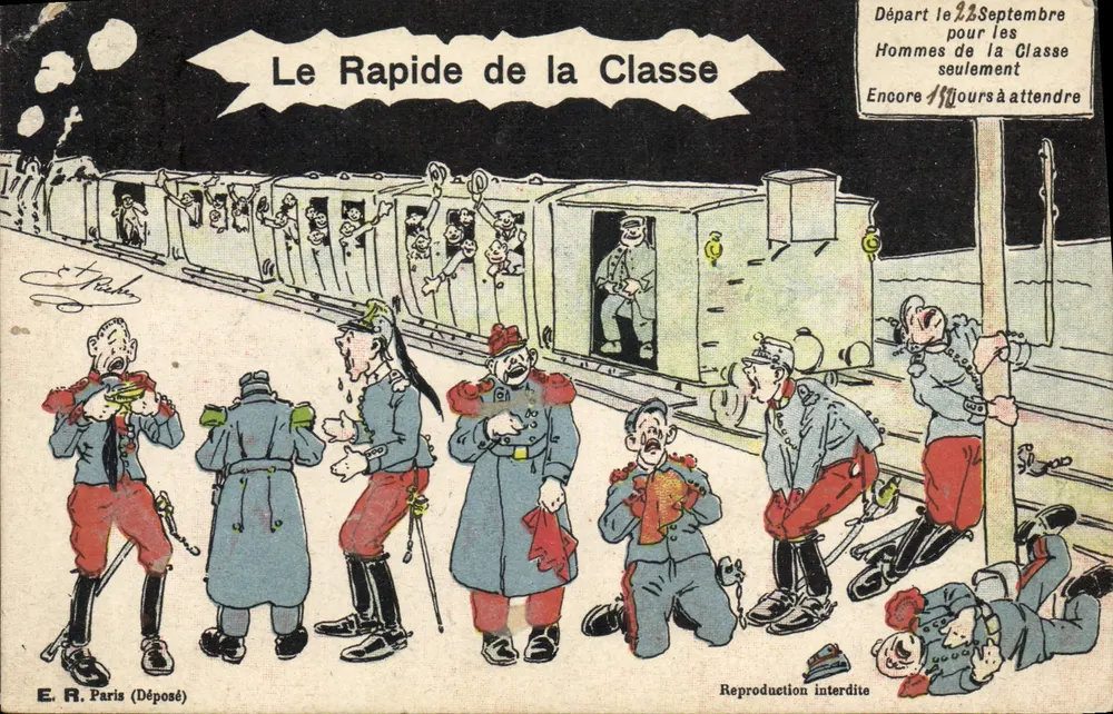 Abreise für die Klasse — Der Schnellzug der Klasse — E.R. Paris (Deposité) - Vorderseite