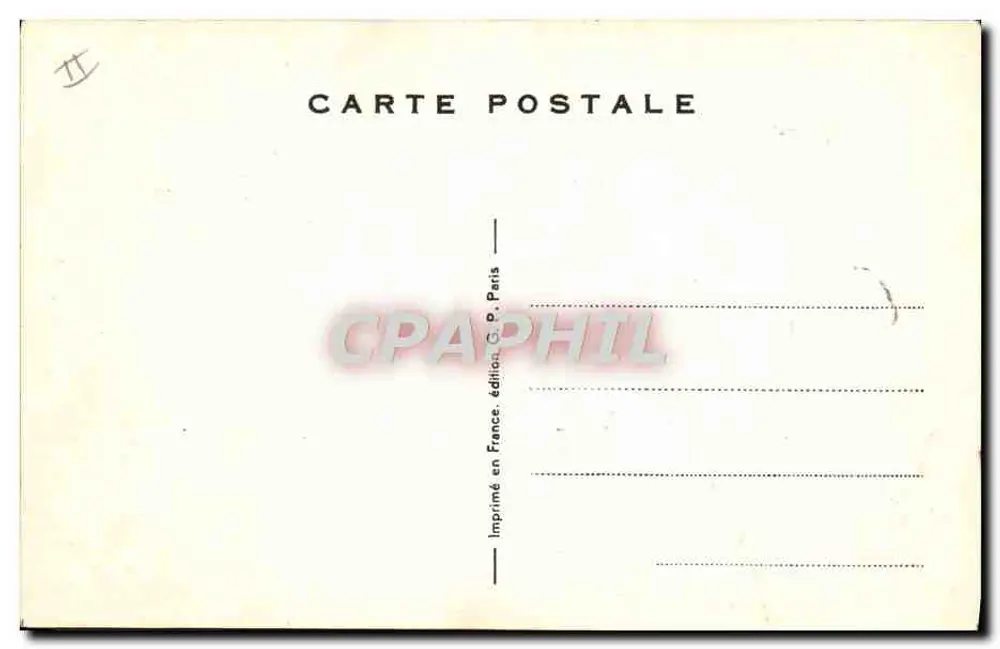 Rückkehr aus Perm — Soldaten im Uniform — G.P. Edition, Paris - Rückseite
