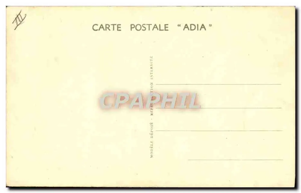 Tätowierter Soldat — Arzt, der eine Verletzung untersucht — Verlag ADIA, Nr. 11 - Rückseite