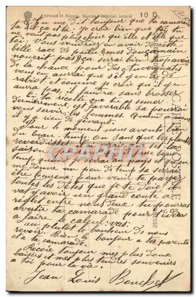 A Bretanha — O rival infeliz — Artaud e Norale, Nantes - Verso