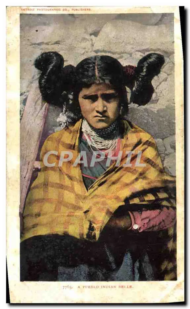Femme indienne Pueblo — Detroit Photographic Co., n° 7765 - Frente