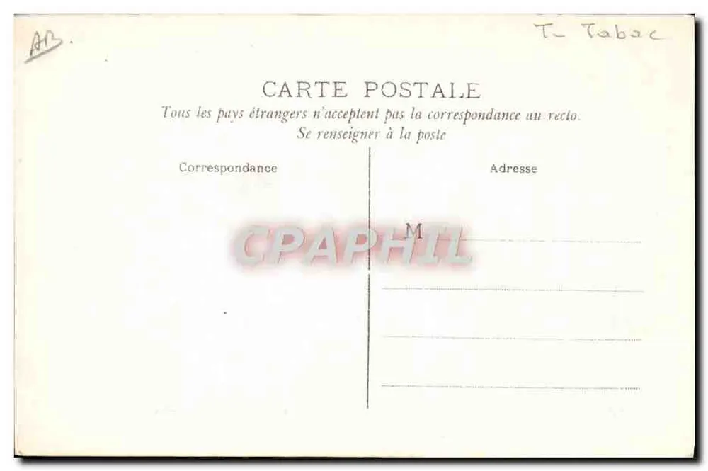 PARIS — Manufatura de Tabacos — PH. ROSEN, EDITOR, PARIS - Verso