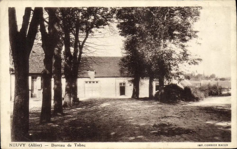 Neuvy (Allier) — Bureau de Tabac — IMP. COMBIER MACON - Frente