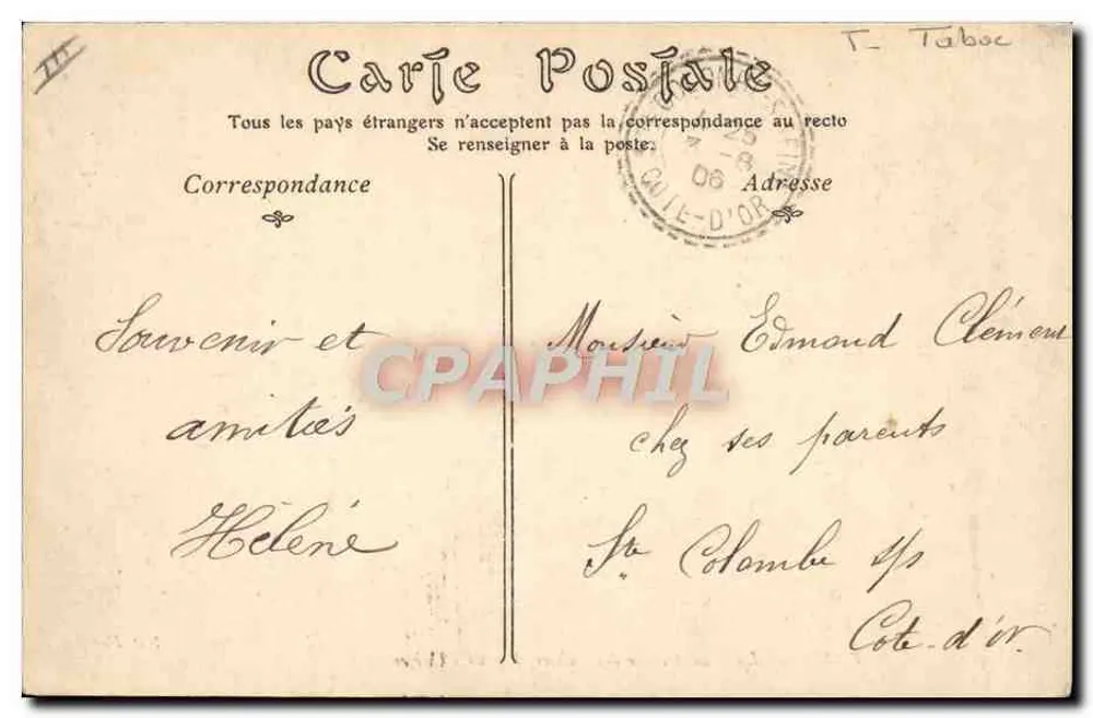 Paris — Die Tabakfabrik, Rue de l'Université — ND Phot, n° 1157 - Rückseite