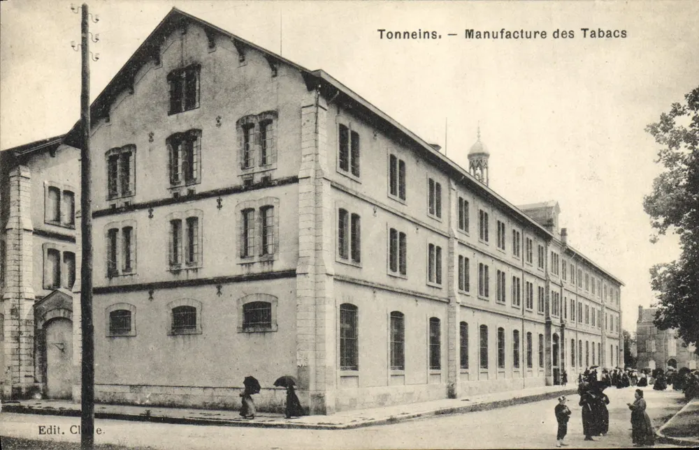 Tonneins — Fábrica de Tabacos — Edit. Clère - Frente