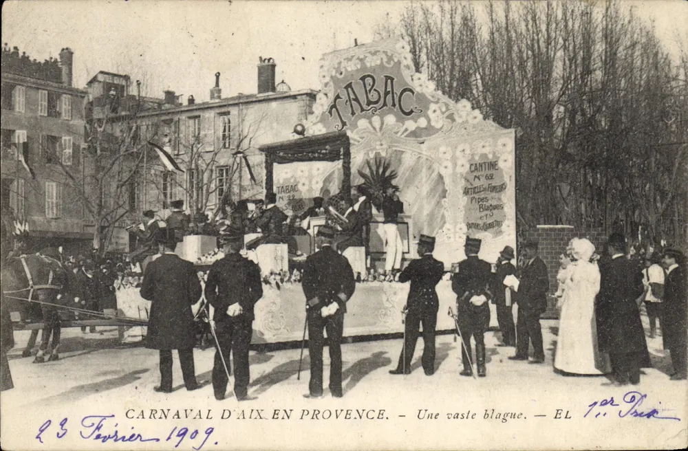 Carnaval d'Aix-en-Provence — Una vaste blague — J. B. Bonis, n° 62 - Voorkant