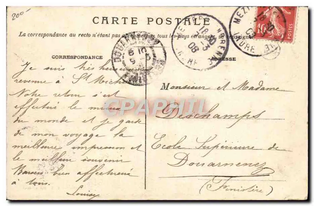 Szenen aus dem Berry — Ein Markttag — Sammlung G. Châteauroux - Rückseite