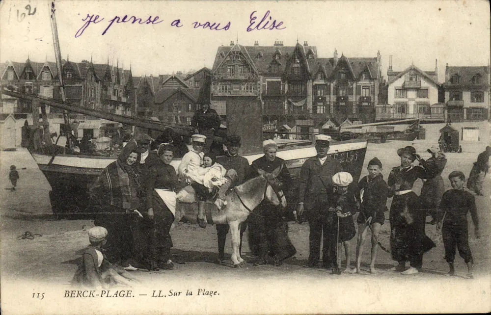 Berck-Plage — Sur la Plage — LL. N° 115 - Frente