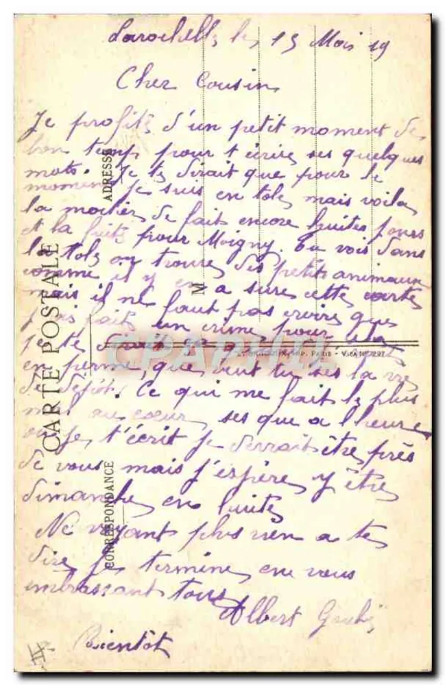 Les Ratiers — Nos Poilus — E.A. Paris, Déposé - Verso