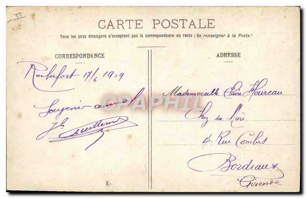 Les Tire-au-Q...! — Enfermaria — E. R. PARIS - Depositado. - Verso
