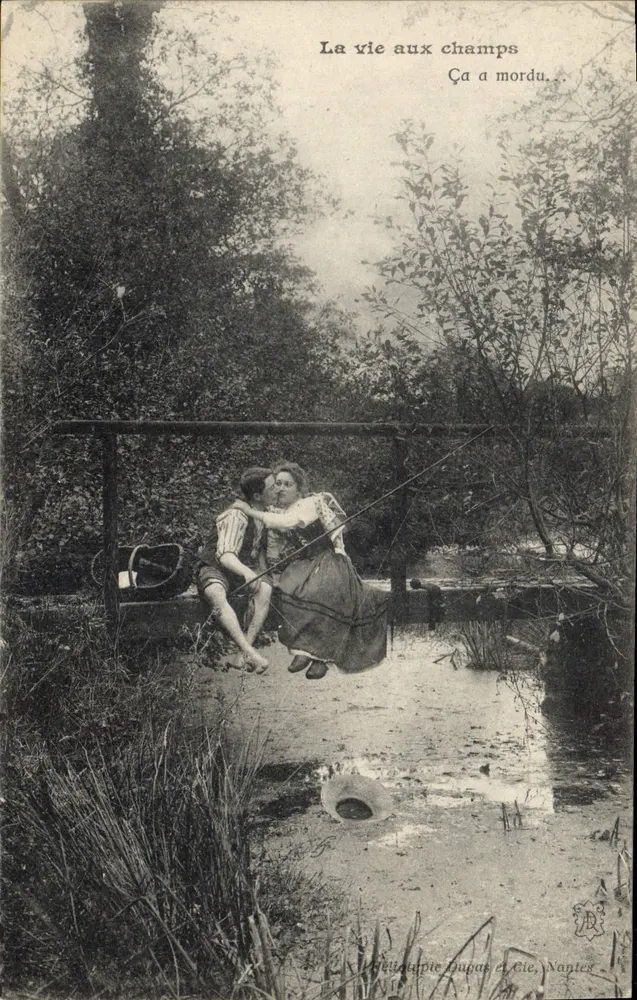 Das Leben auf dem Land — Es hat gebissen. — Phototypie Dupas et Cie, Nantes - Vorderseite
