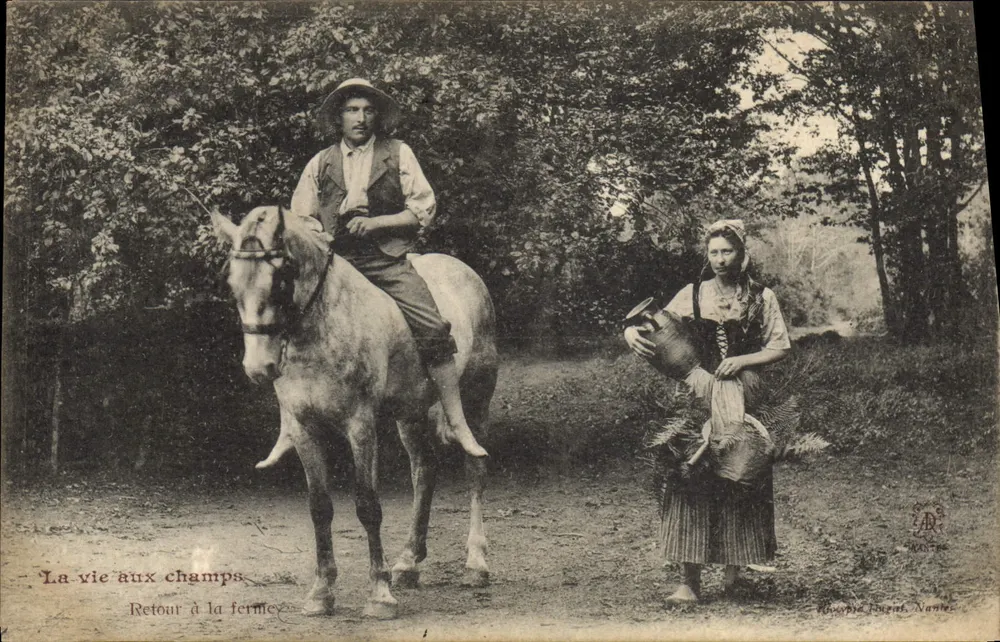 Rückkehr zur Farm — Das Leben auf dem Land — Goupil & Fils, Nantes - Vorderseite