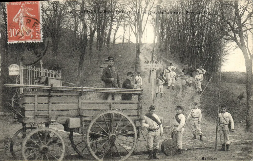 Mont Valérien — Militärtelgrafenpost — P. Martimuse - Vorderseite