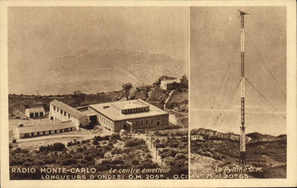 Radio Monte-Carlo — Der Sender — Photo Gilletta, Nice, CAP - Vorderseite