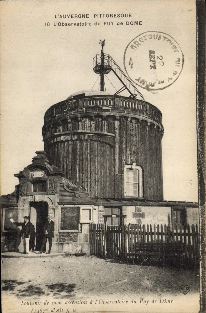 Die malerische Auvergne — Das Observatorium des Puy de Dôme — Sonderausgabe des Observatoriums - Vorderseite