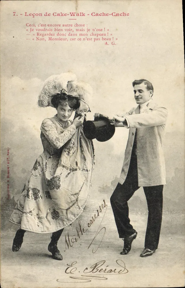 Aula de Cake-Walk - Esconde-esconde — Phototype A. Besseert & Cie, Nancy - Frente