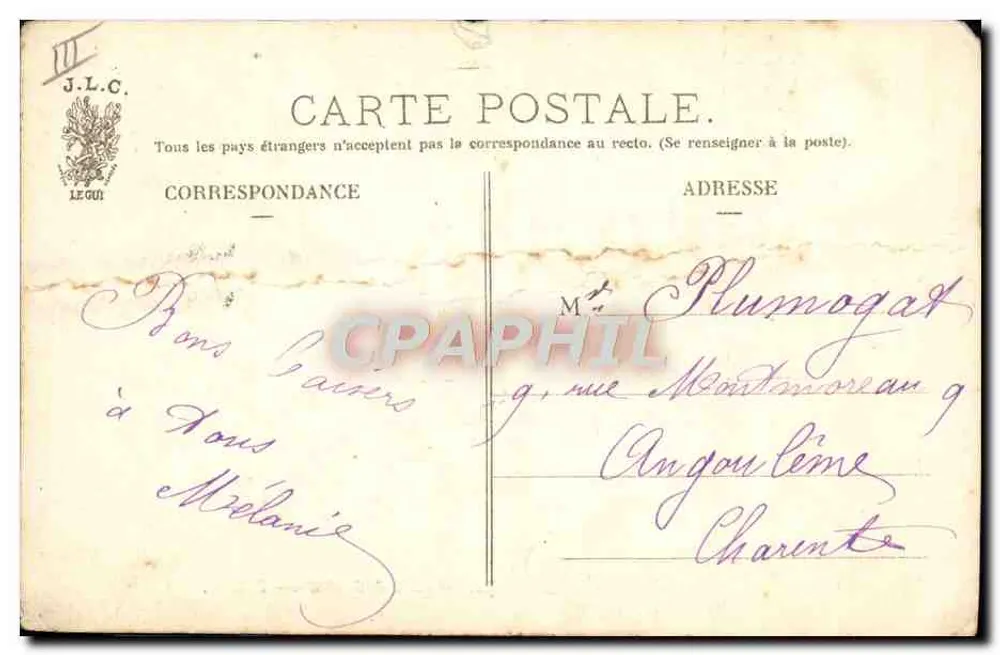 Glaneuses de feuilles mortes — J.L.C. - Verso