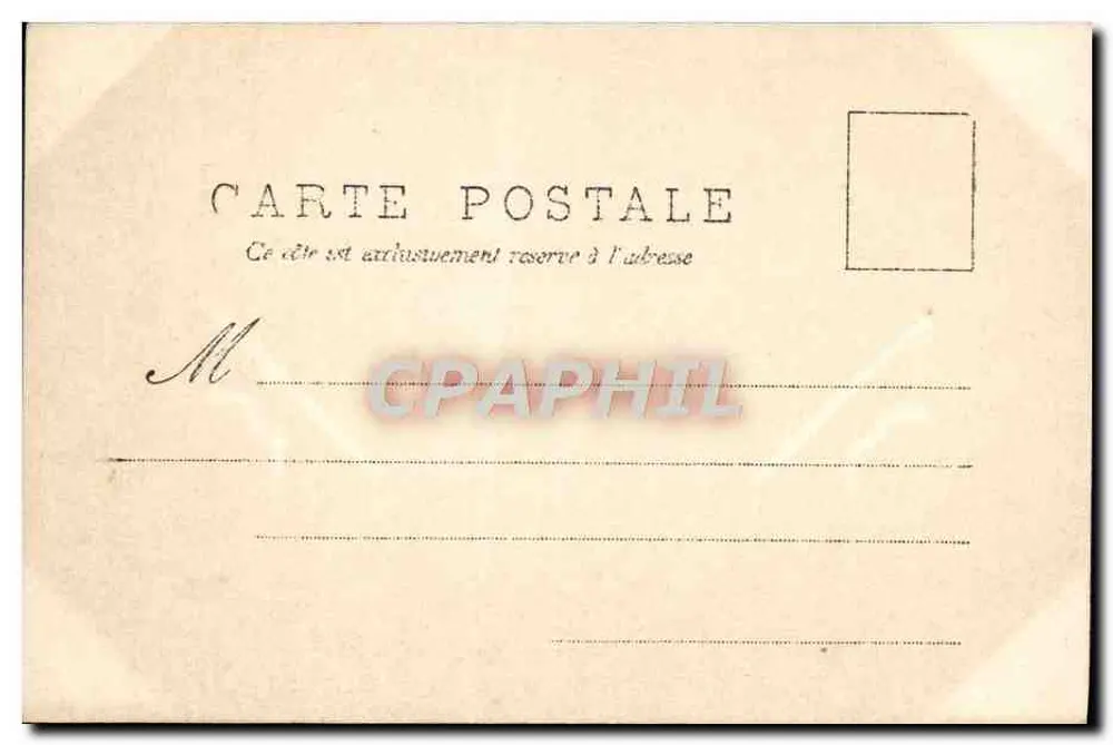 Mädchen in einem Spitzenzelt — Serie VII — A.N. PARIS - Rückseite