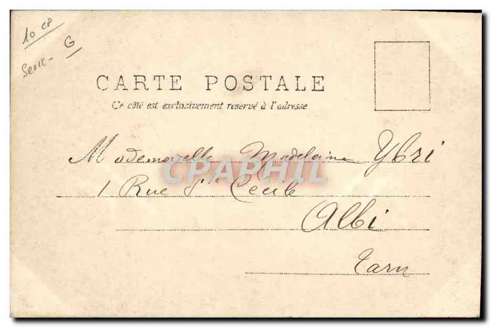 Pequeno Jesus abençoado — criança orando — A.N. Paris, n°1 - Verso