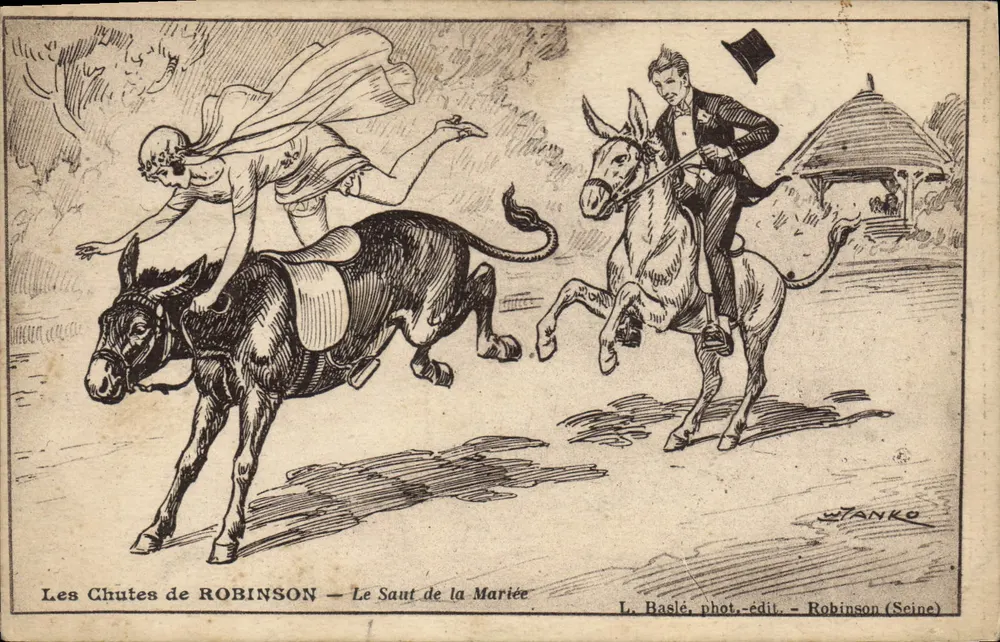 Die Fälle von ROBINSON — Der Brautprung — L. Baslé, Foto-Verlag - Robinson (Seine) - Vorderseite