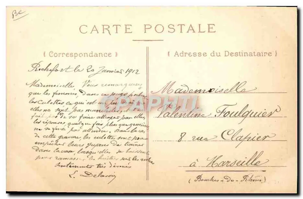 Fouras — Retorno da Pesca — Cliché J. F., edição J. M. - Verso
