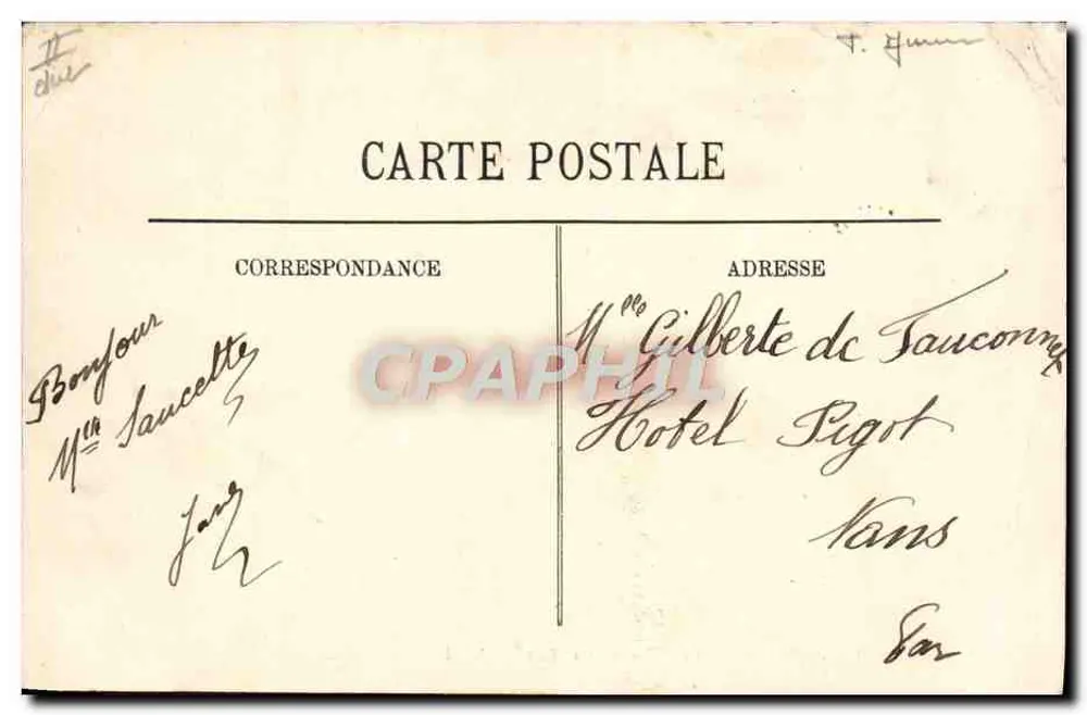 Malo-les-Bains — Die Eselsreise — N.G. Nr. 440 - Rückseite