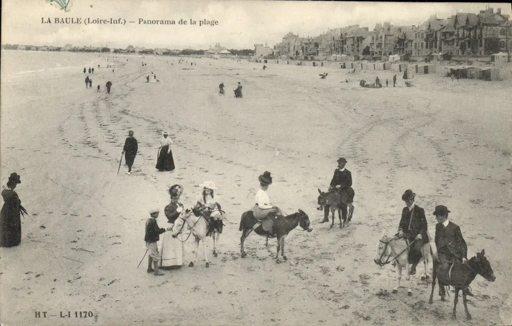 La Baule (Loire-Inf.) — Panorama da praia — HT - L.I 1170 - Frente