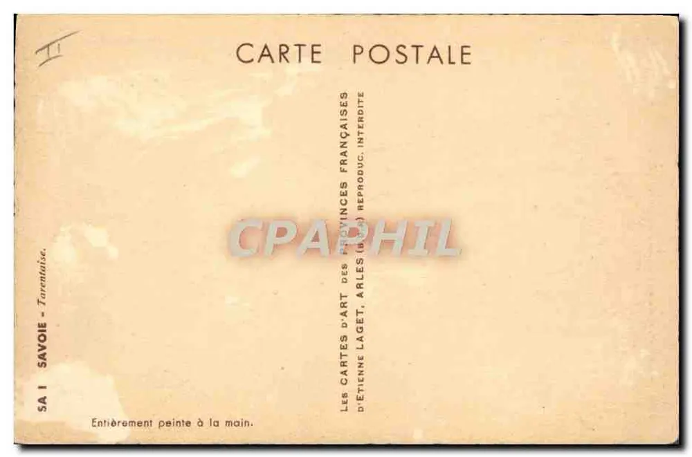 Femme en costume savoyard — Étienne LAGET — n°11 - Rückseite
