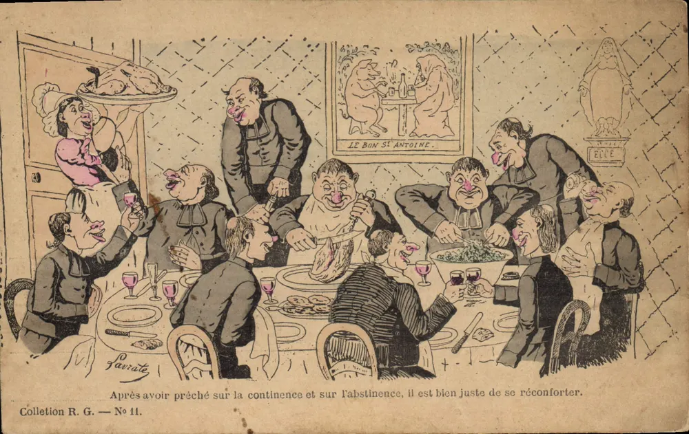 Sessão de desenfreamento de padres — caricatura — Lavarate — No 11 - Frente