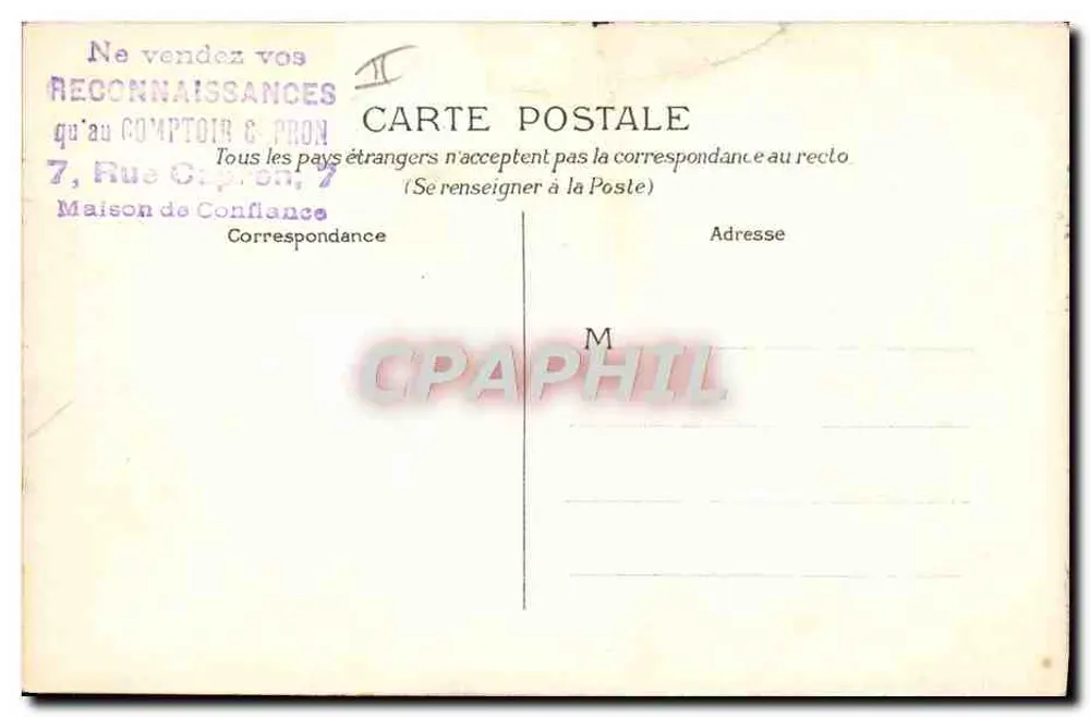 Soldado y oficial — caricatura — K & Cie - Reverso