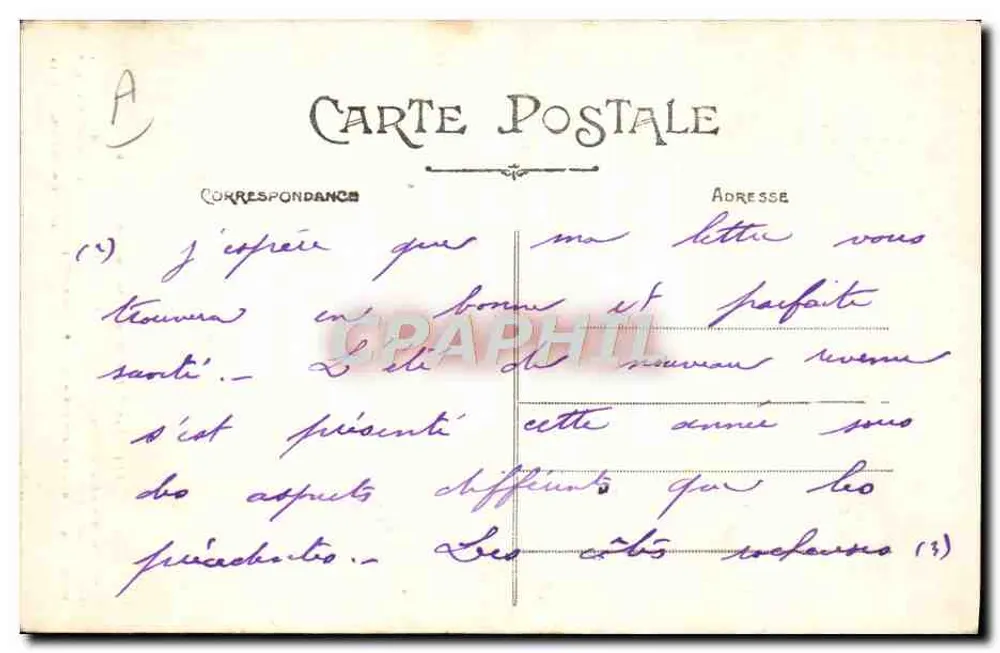 Alte Frau aus der Gegend von Pontivy — Artaud et Nozais, Nantes — n°373 - Rückseite