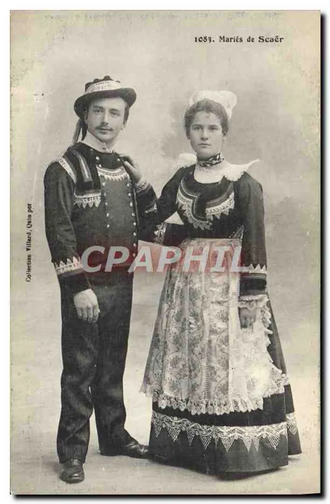 Casados de Scaër — 1883 — Coleção Villard, Quimper - Frente