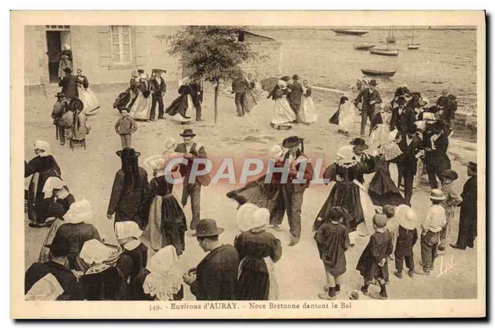 Auray - Noiva Bretã Dançando o Bal — Laurent-lès-Ménilles - Frente