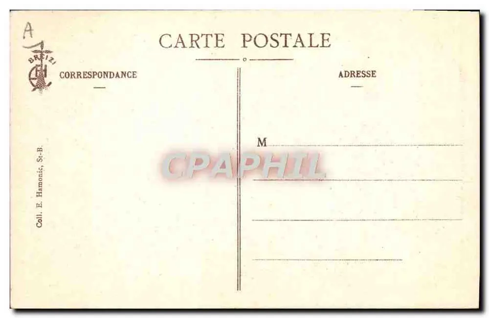 Danze bretoni - La Gavotte — Editore E. Hamonic, n° 4051 - Verso
