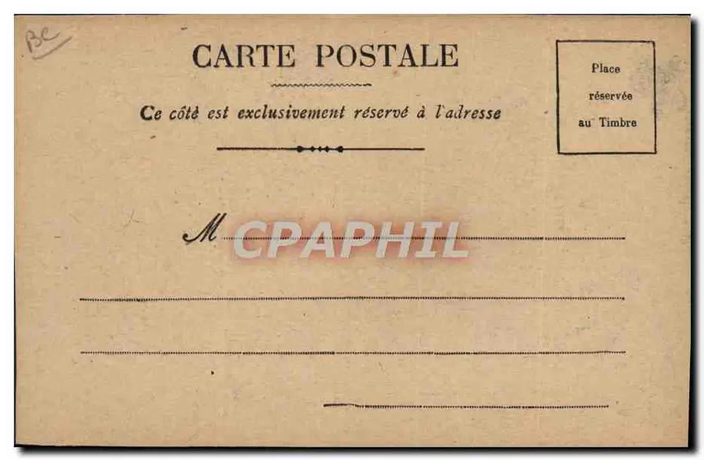 Un client au restaurant — caricature de la télégraphie sans fil — éditeur Nics Cartes Postales, n°1 - Verso