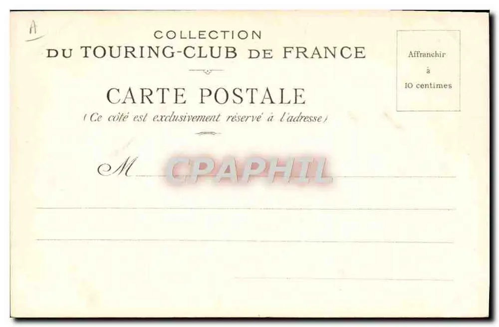 Toulon — Fort Saint-Louis — Collection du Touring-Club de France, n°5 - Rückseite
