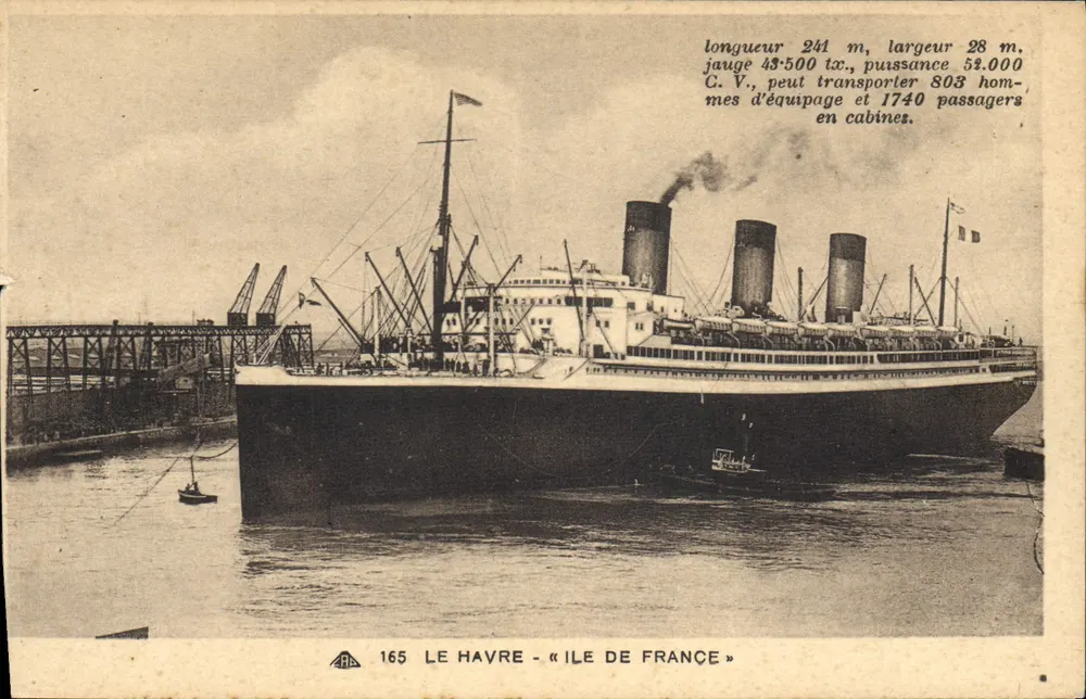 Le Havre — « Ile de France » — n° 165 - Vorderseite