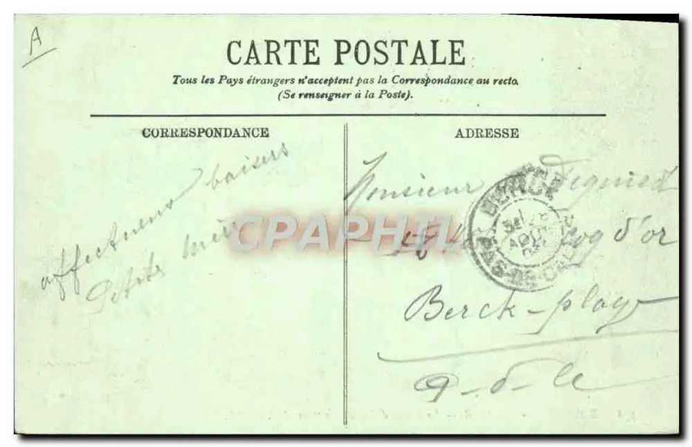 Boulogne-sur-Mer — Die 'Invicta' Dampfschiff — LL. — Nr. 378 - Rückseite