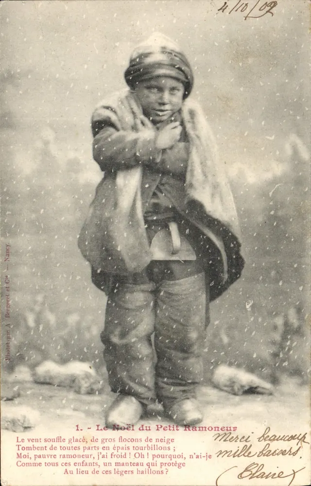 Weihnachten des Kleinen Schornsteinfegers — Rhonotique A. Bergeret et Cie — Nancy - Vorderseite