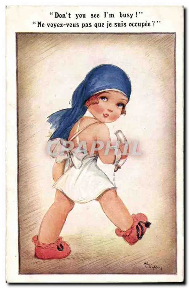 Beschäftigte Kleine — Comique Co. — Serie 5818 - Vorderseite