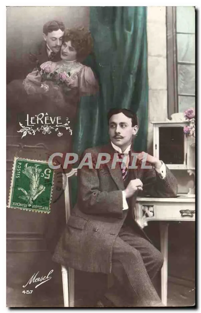 Porträt eines Mannes — Verlag Le Rêve, Nr. 457 — Fotograf Maseb - Vorderseite